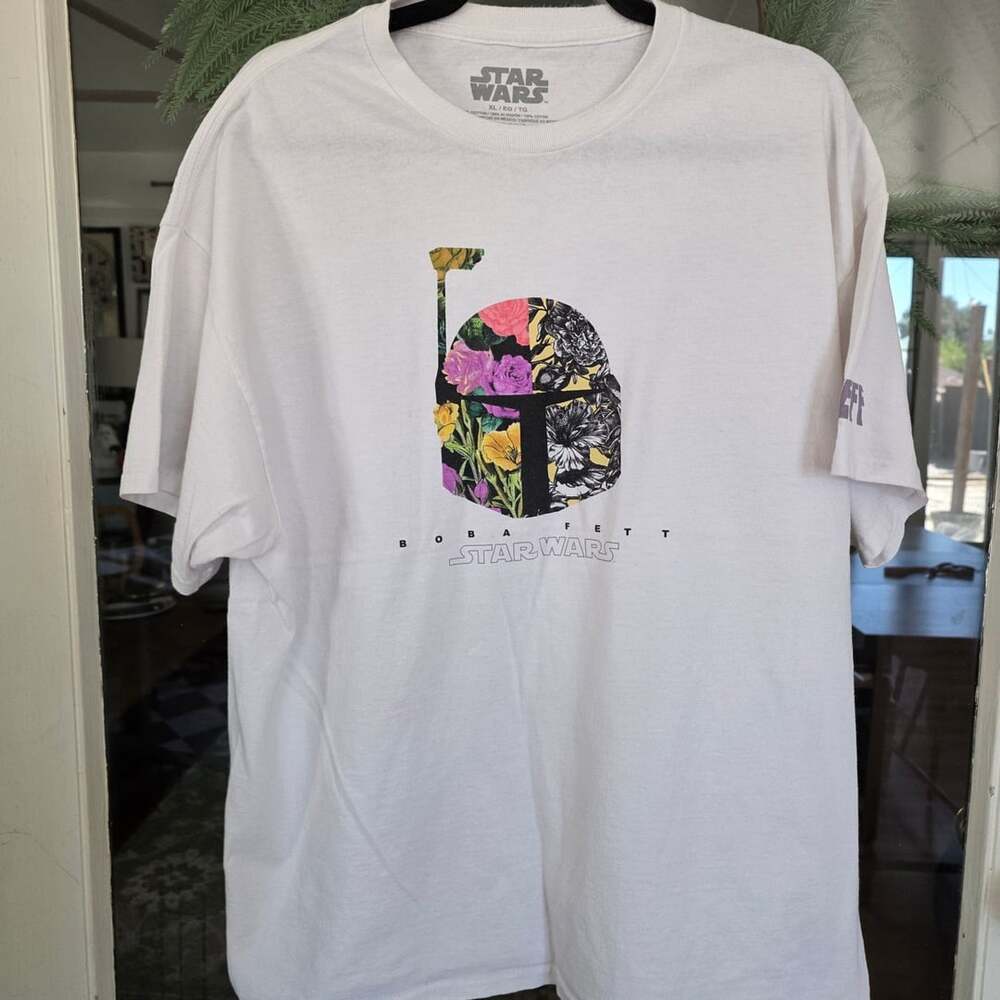 Neff Star Wars Boba Fett Graphic T-Shirt XL White